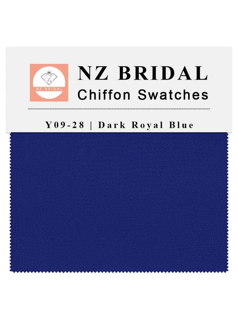 Chiffon Swatches Dark Royal Blue