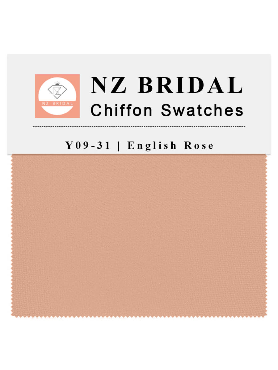 English Rose Fabric Swatch Samples Chiffon