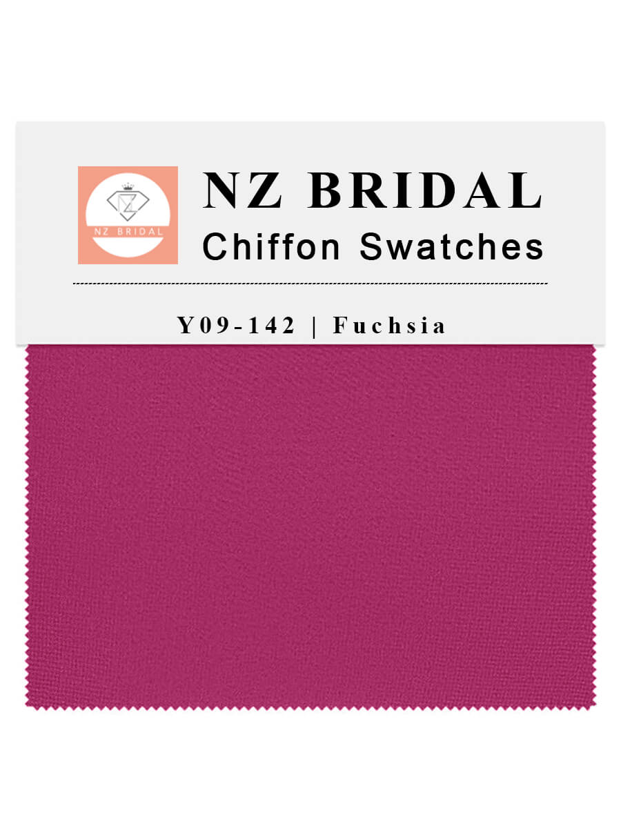 Fuchsia Fabric Swatch Samples Chiffon