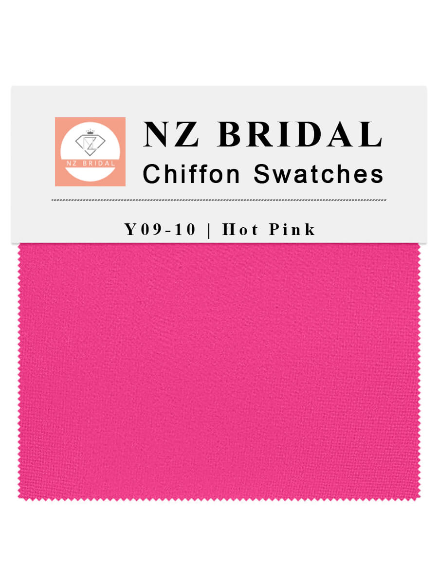 Hot Pink Fabric Swatch Samples Chiffon