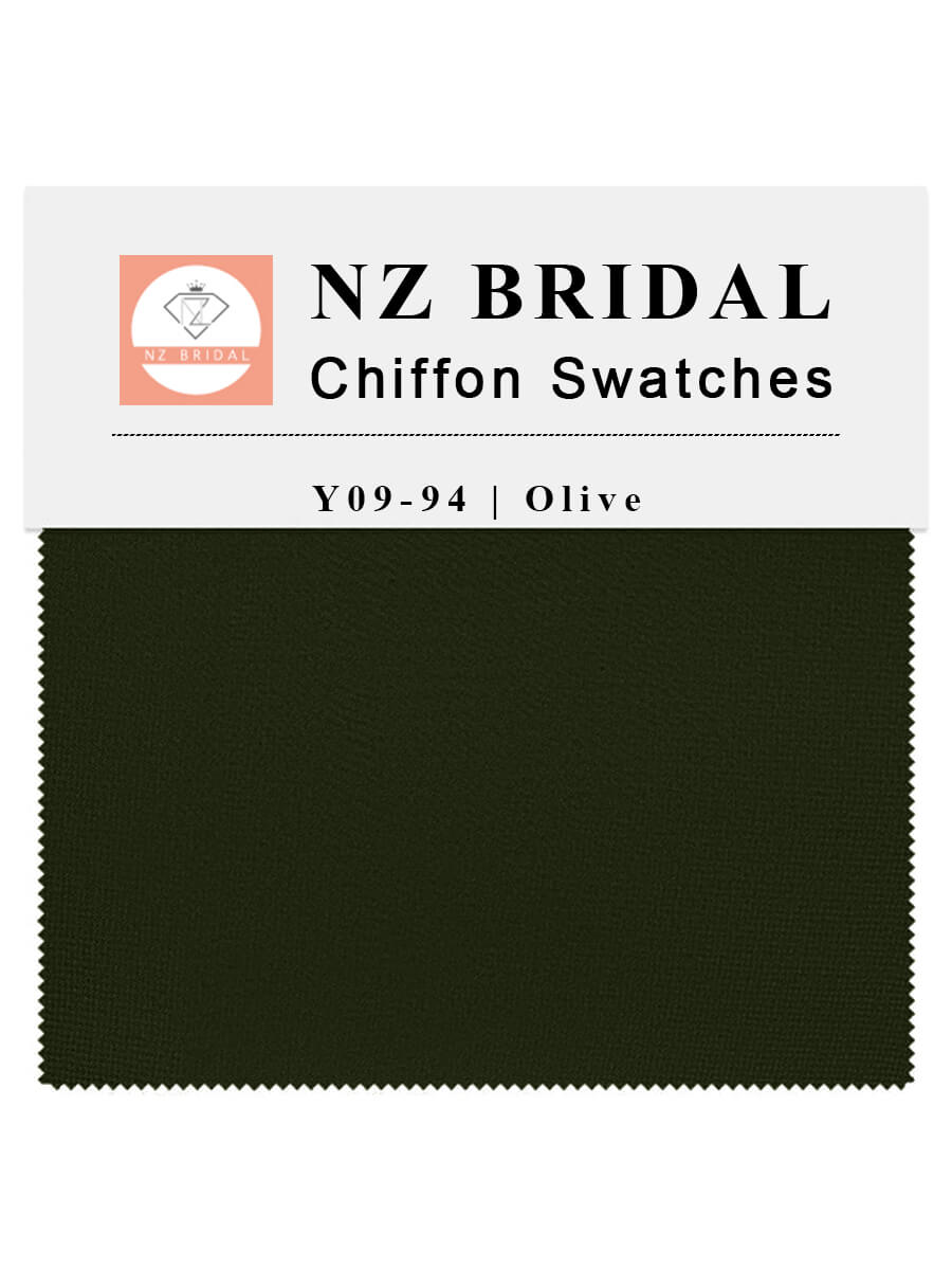 Olive Fabric Swatch Samples Chiffon