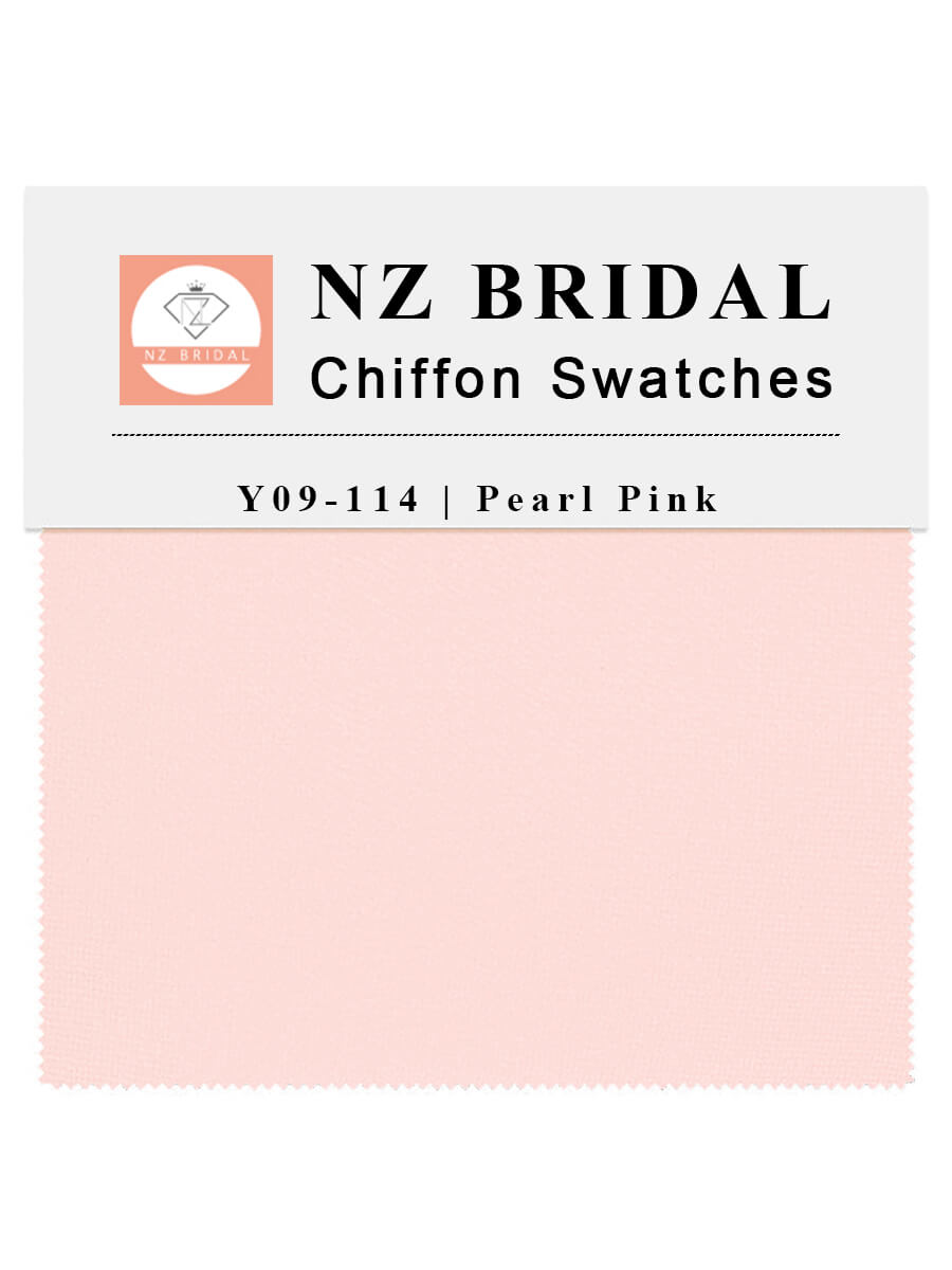 Pearl Pink Fabric Swatch Samples Chiffon