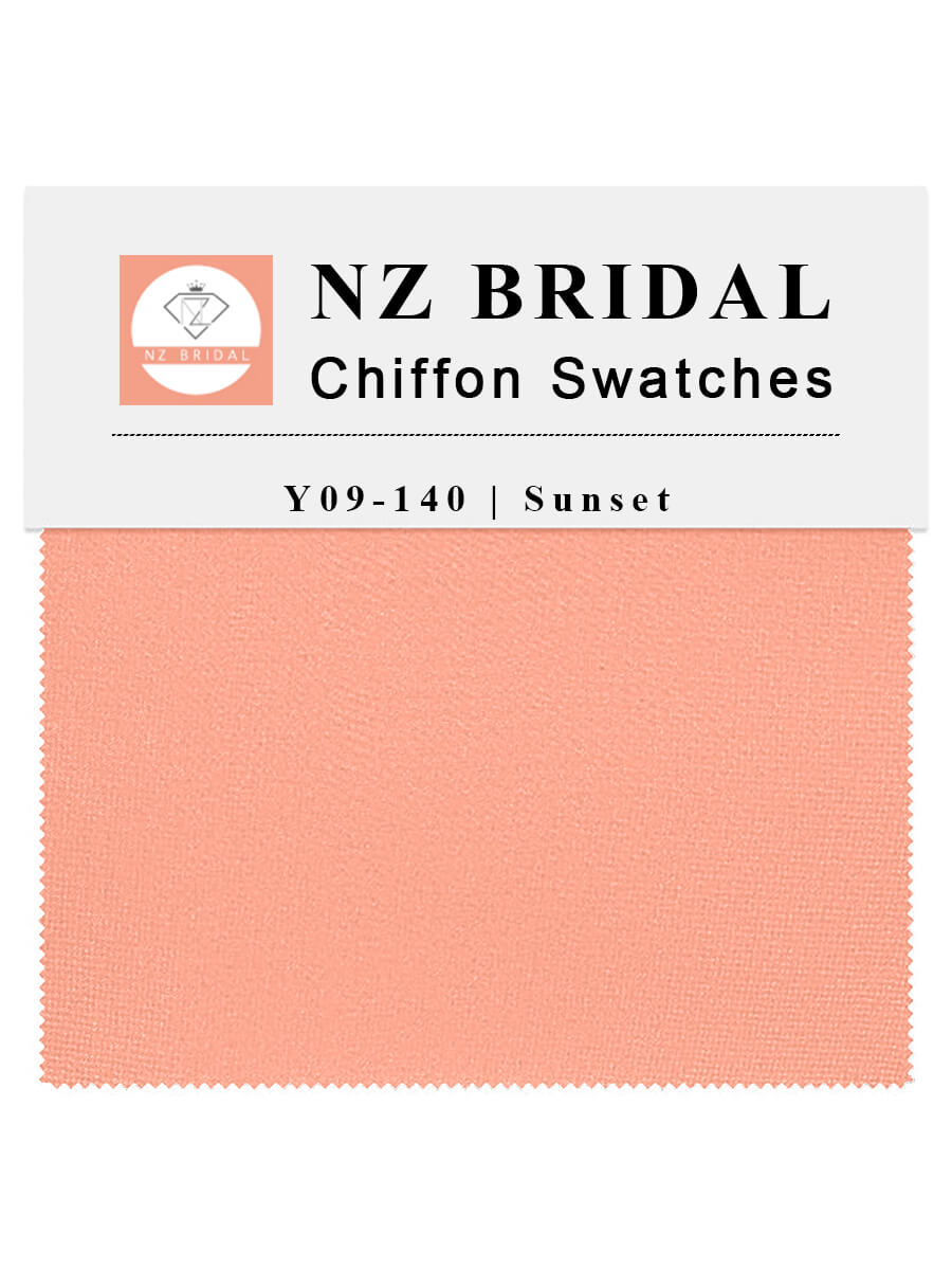 Sunset Fabric Swatch Samples Chiffon