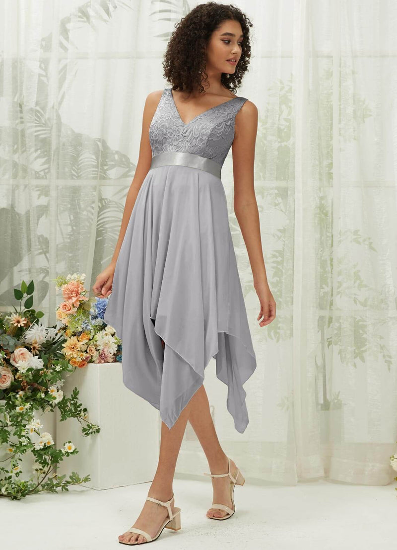 dolphin grey dress Azazie Elvira