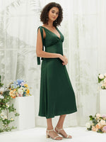 NZ Bridal Emerald Green Detachable Satin Backless bridesmaid dresses BH30512 Gloria c