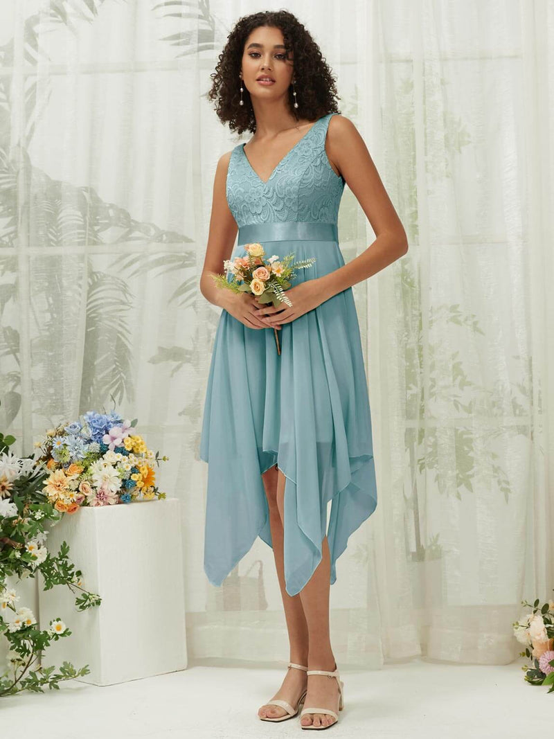 moody blue bridesmaid dresses Azazie Amyra