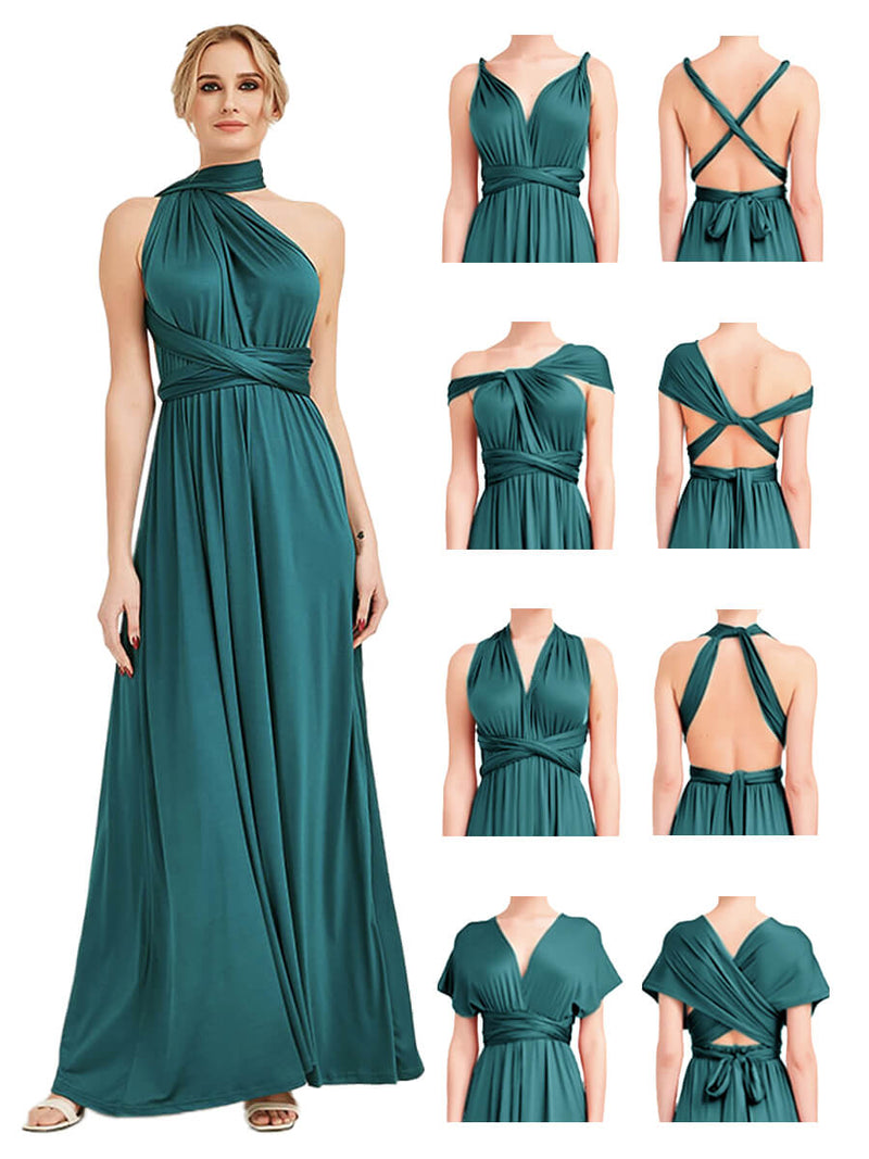 blue green infinity dress TDY Teal Green Short Infinity Bridesmaid Dress Thedaintyard