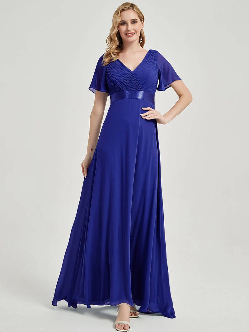 sapphire blue bridesmaids dresses Bridesmaids in Sapphire Blue Dresses