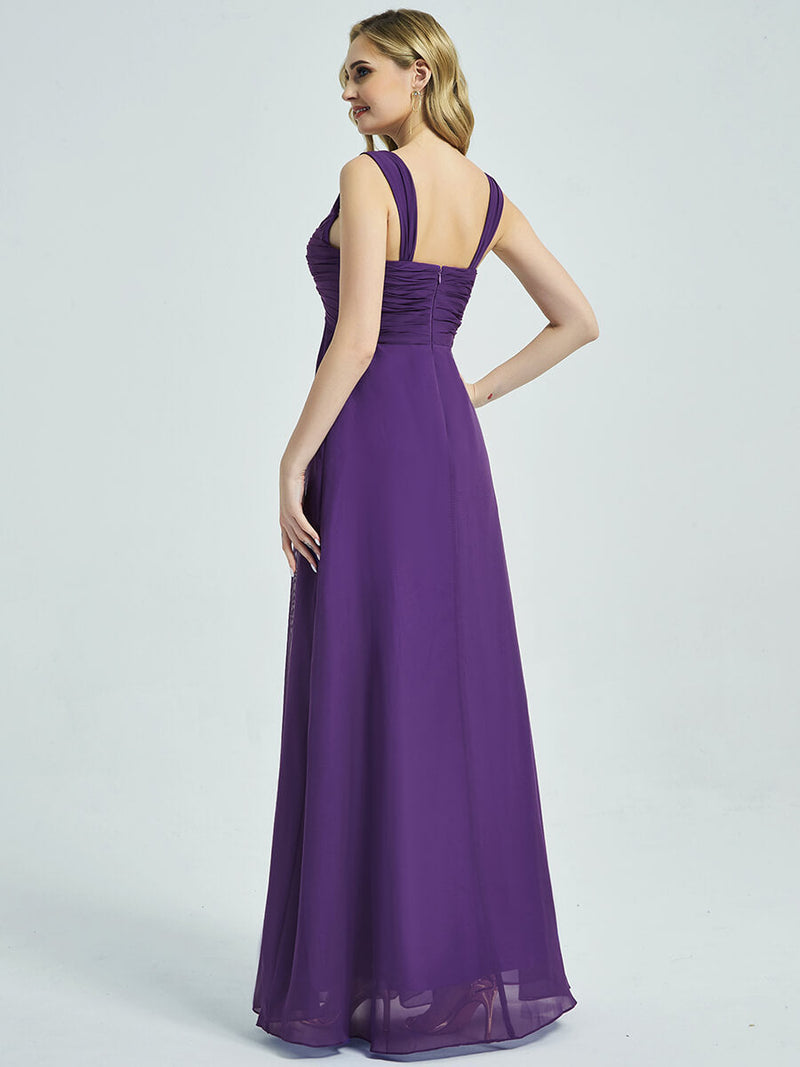 Royal purple online bridesmaid dress