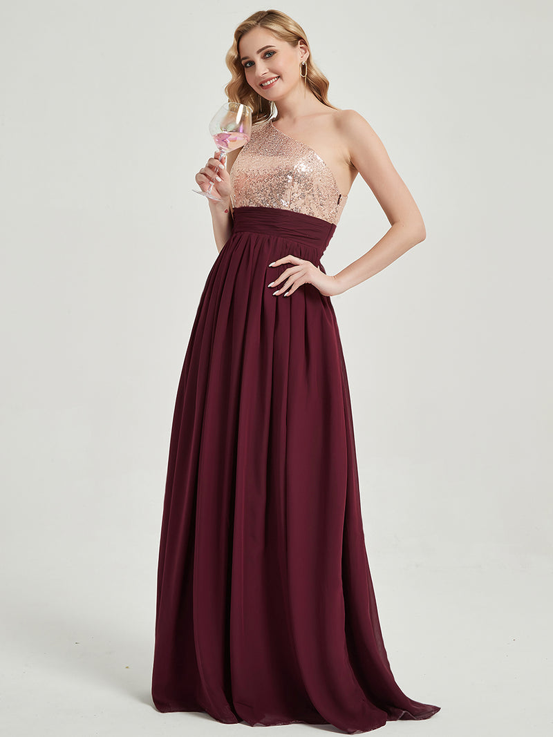 cabernet sequin bridesmaid dress Dylan Sequin Dress | Made To Order Cabernet