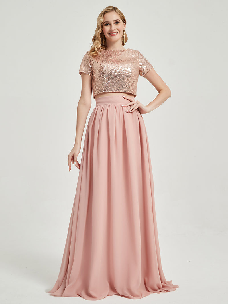 Pink Sequin Top Bridesmaid Dresses Rose Gold Sequin Top Dusty Pink Chiffon Separates Rustic Bridesmaid Dress Sets Dusty Pink XL N14 Pink Sequin Top Bridesmaid Dresses Rose Gold Sequin Top Dusty Pink Chiffon Separates Rustic Bridesmaid Dress Sets Dusty Pink XL N14