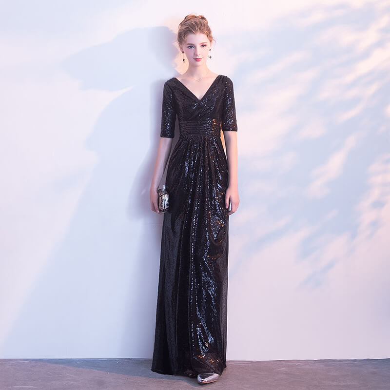 black formal dress nz Zapaka Women Black Prom Dress A-Line Sleeveless One Shoulder Bridesmaid Dresses Long Homecoming Dress With Embroidery ZAPAKA NZ