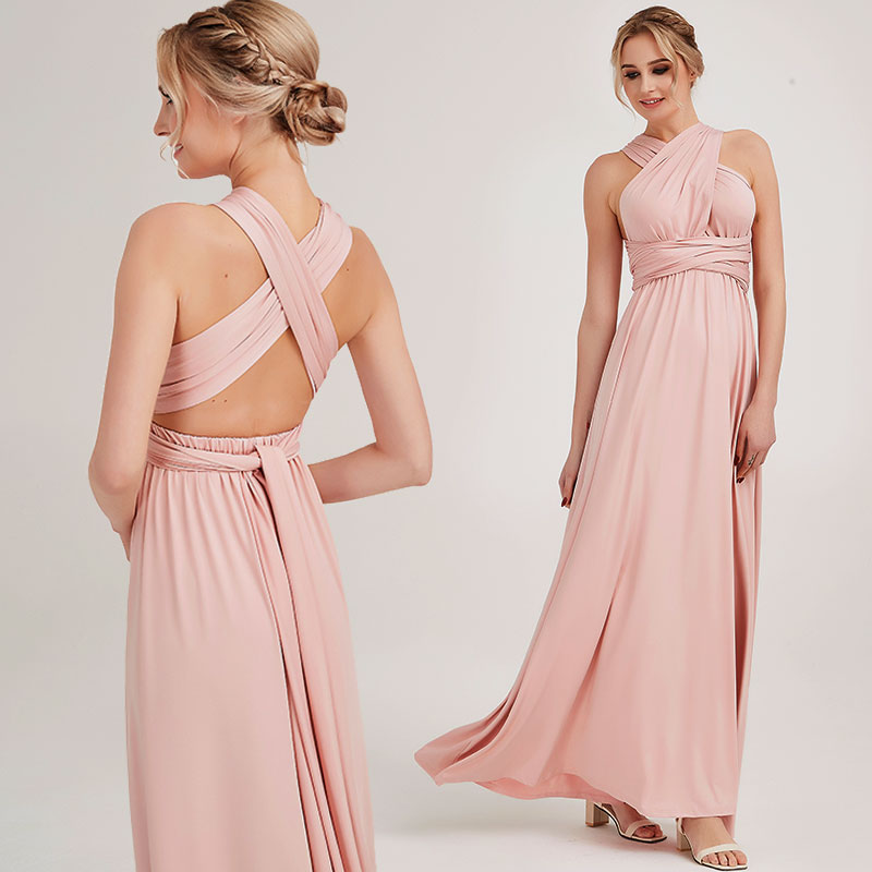 Blush Pink Infinity Dress,bridesmaid Dress for Wedding,convertible