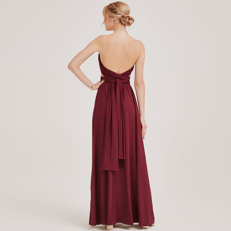 Burgundy Infinity Wine Infinity Dress Elegant Burgundy Wine Draped