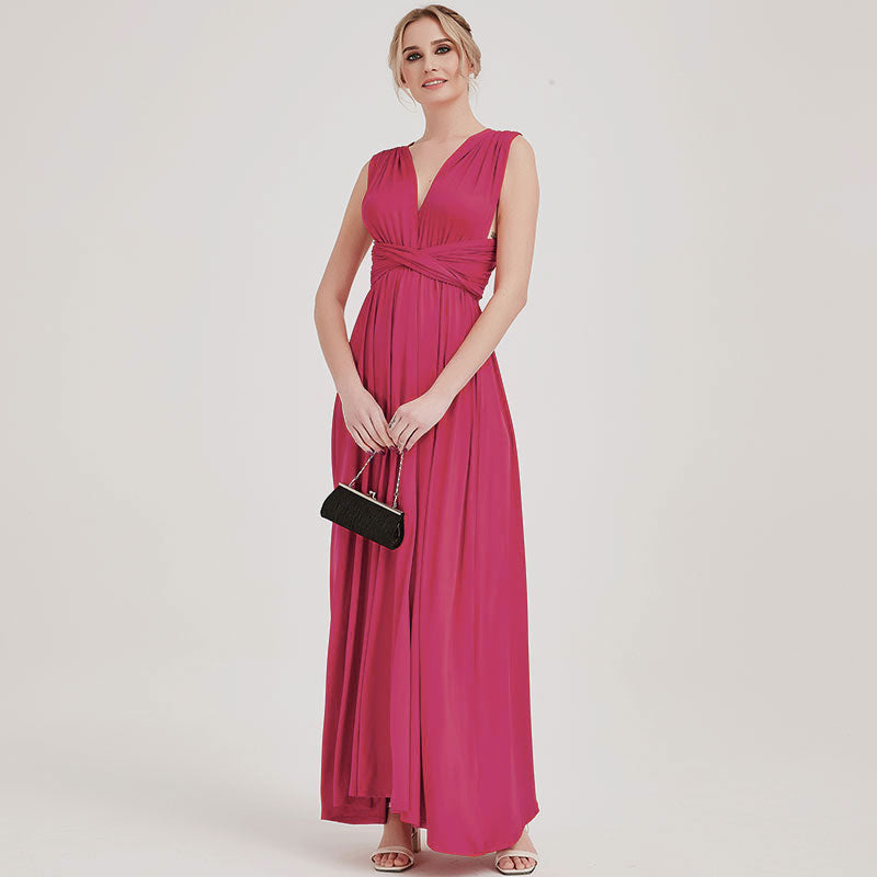 Hot Pink Multiway Wrap Bridesmaid Dresses Magenta Convertible Maxi Dress Regular Size 1 (AU 4~14 /Us 0~10) / Hot Pink / One Bandeau Included Hot Pink Multiway Wrap Bridesmaid Dresses Magenta Convertible Maxi Dress Regular Size 1 (AU 4~14 /Us 0~10) / Hot Pink / One Bandeau Included