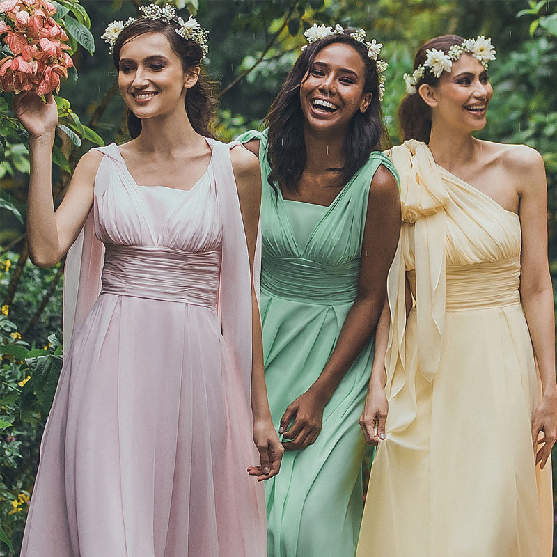 chiffon infinity dress Infinity Dress/Wrap Convertible Bridesmaid Dress/Custom Size/30+ Color Floor 41 inches / Plus(16-26)