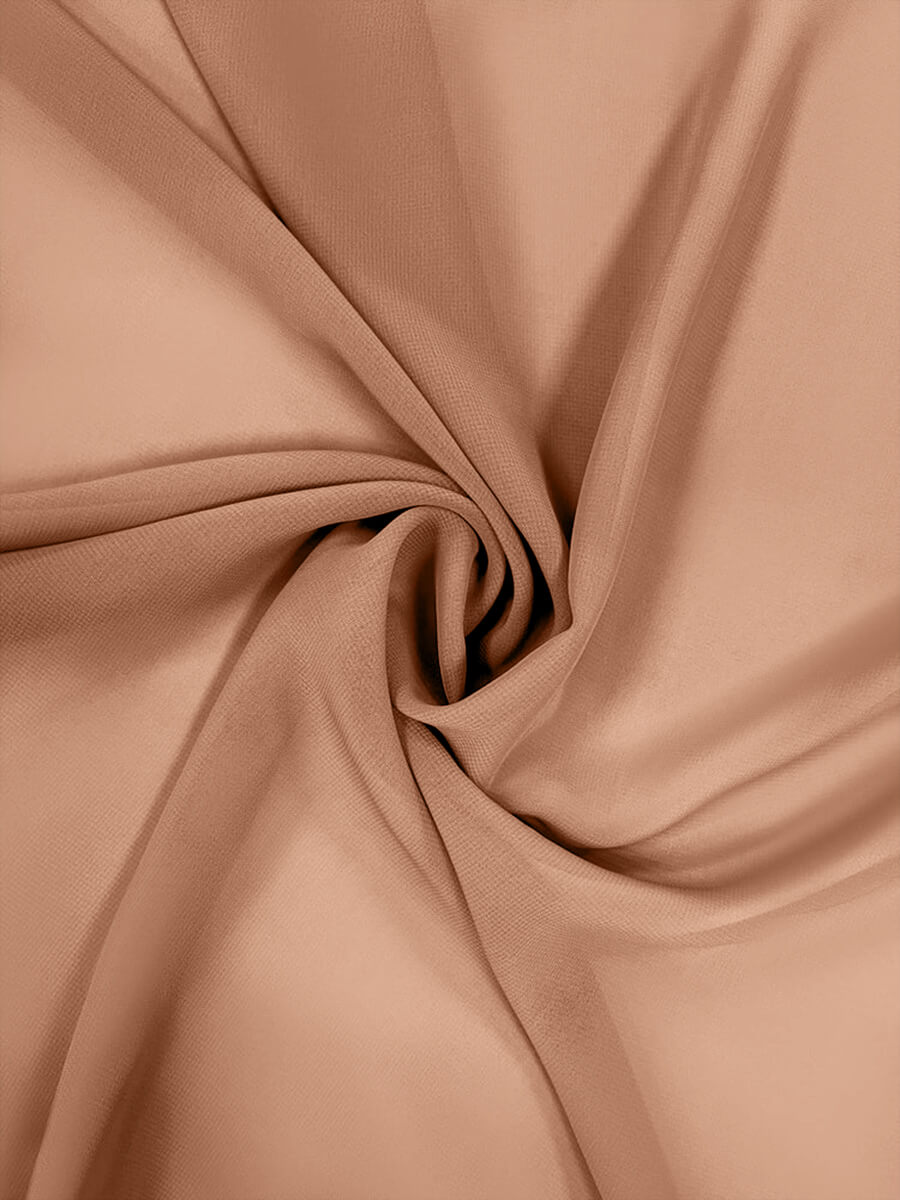 NZBridal Chiffon Fabric By The 1/2 Yard English Rose