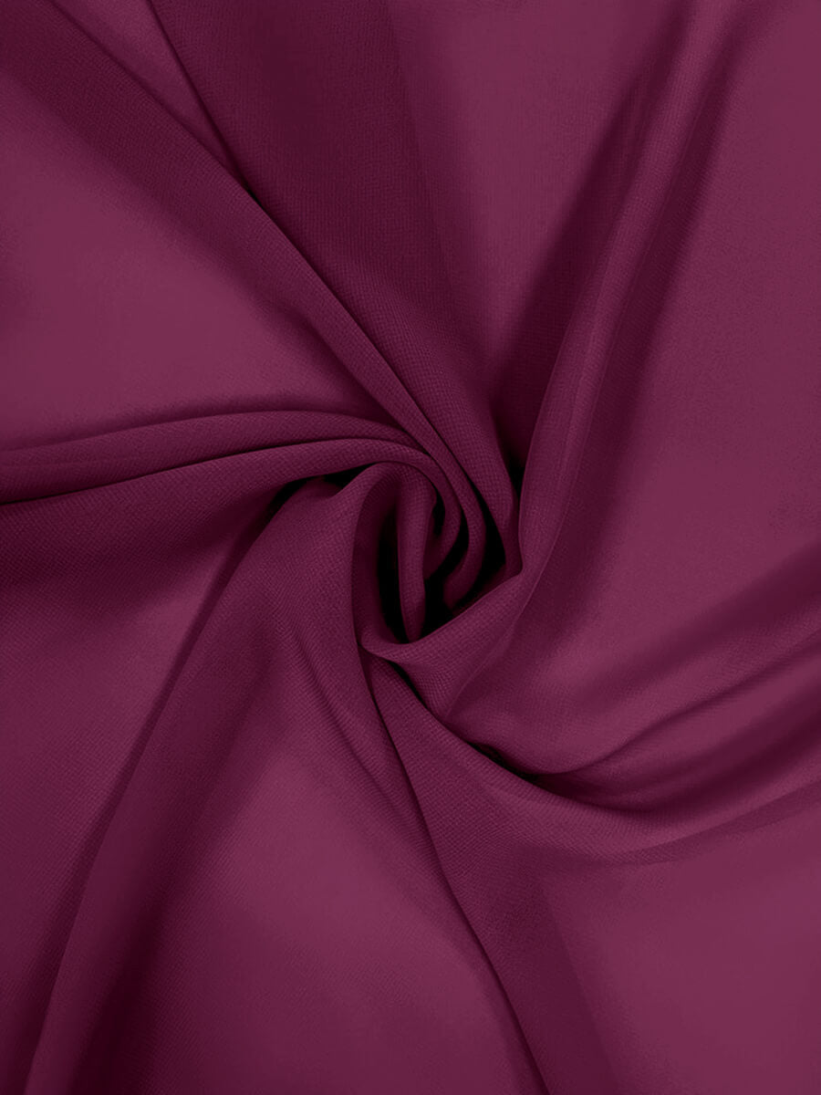 NZBridal Chiffon Fabric By The 1/2 Yard Orchid