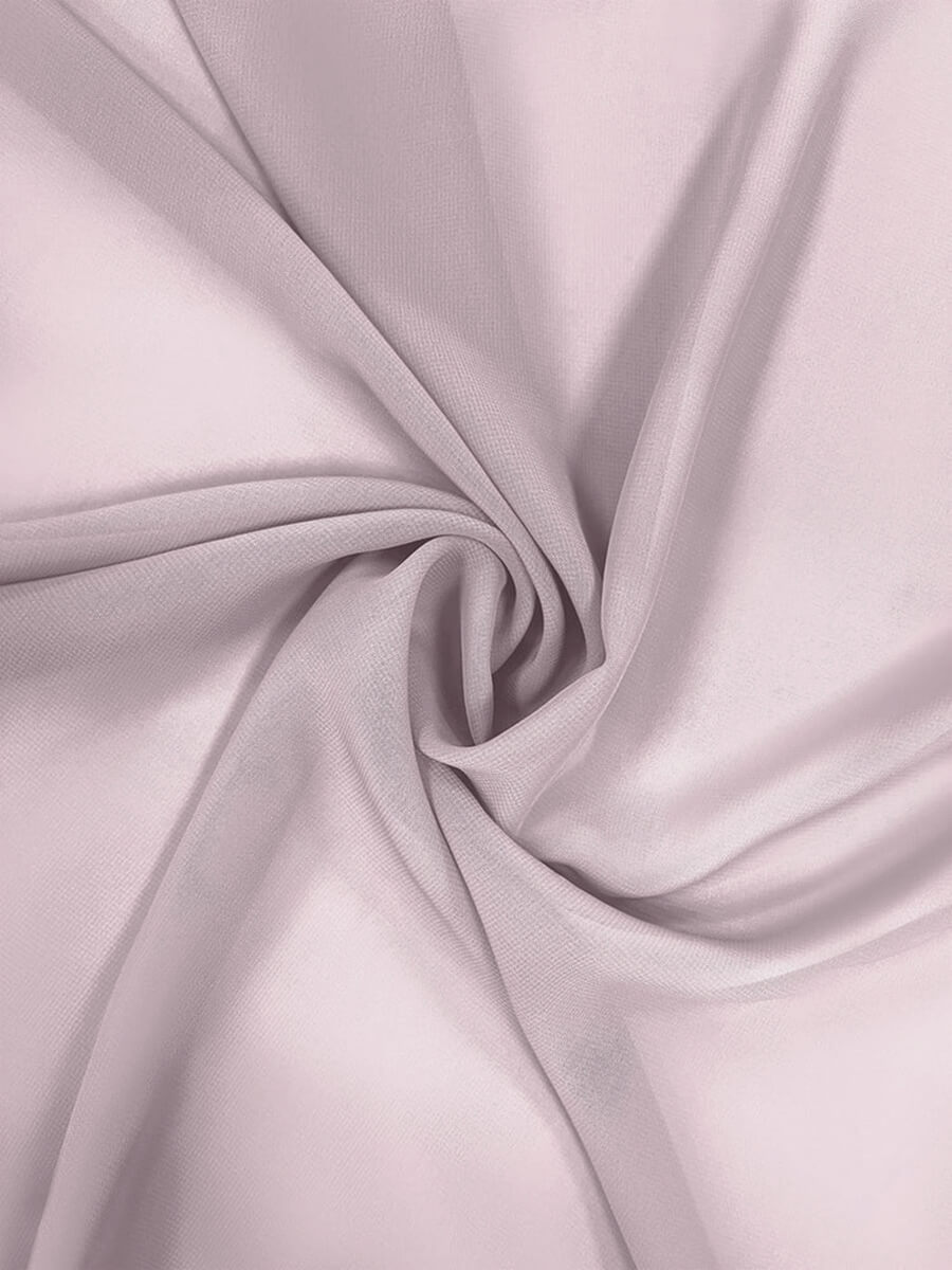 NZBridal Chiffon Fabric By The 1/2 Yard Pale Rose