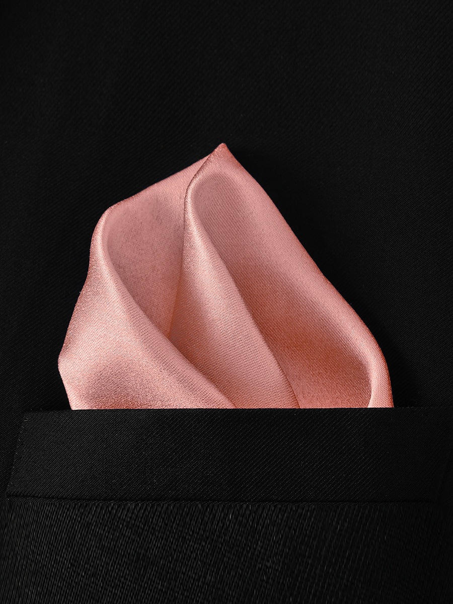 NZBridal Men's Pocket Square Handkerchief Dusty Pink c