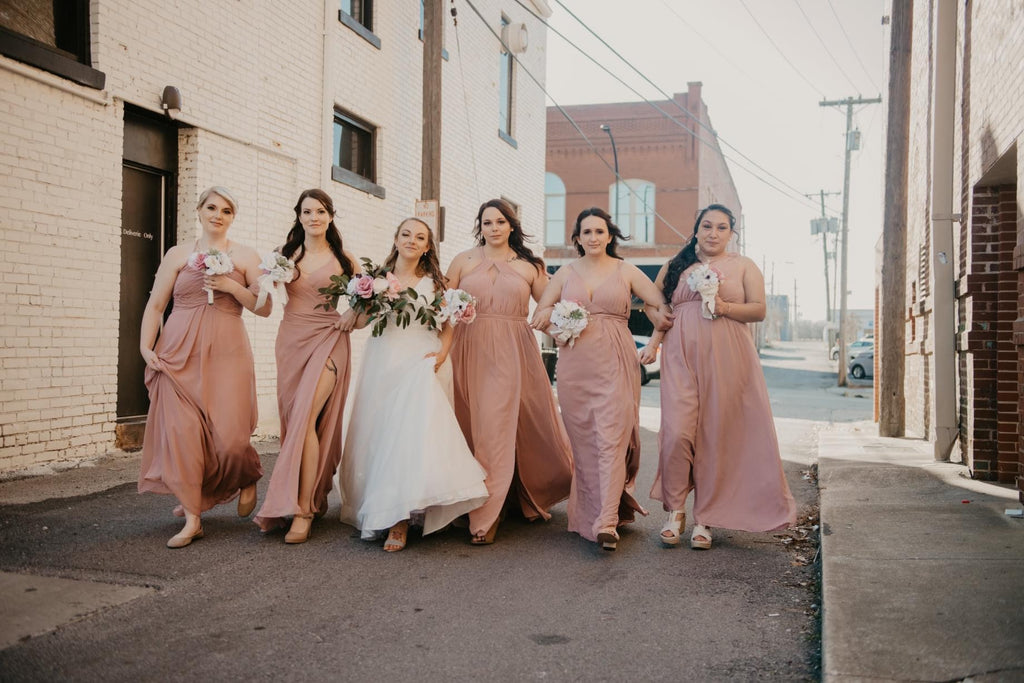 Dusty Pink Bridesmaid Dress