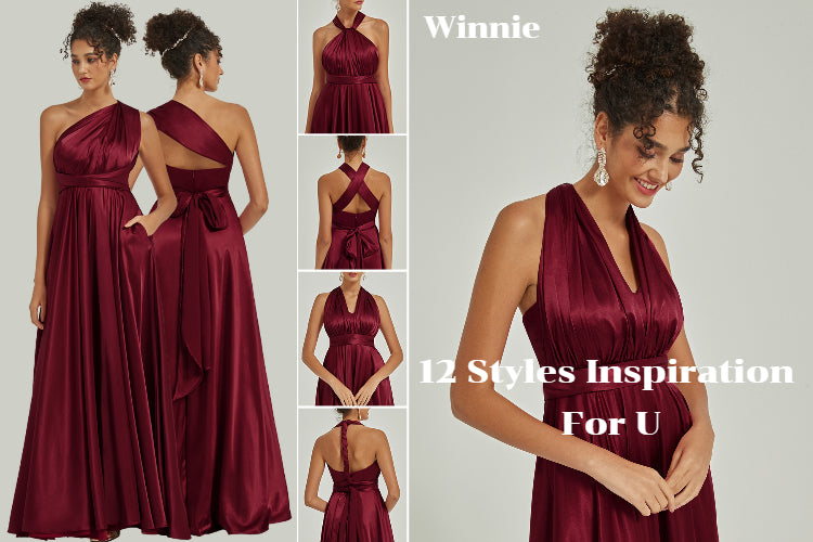 NZ Bridal Satin Infinity Dress