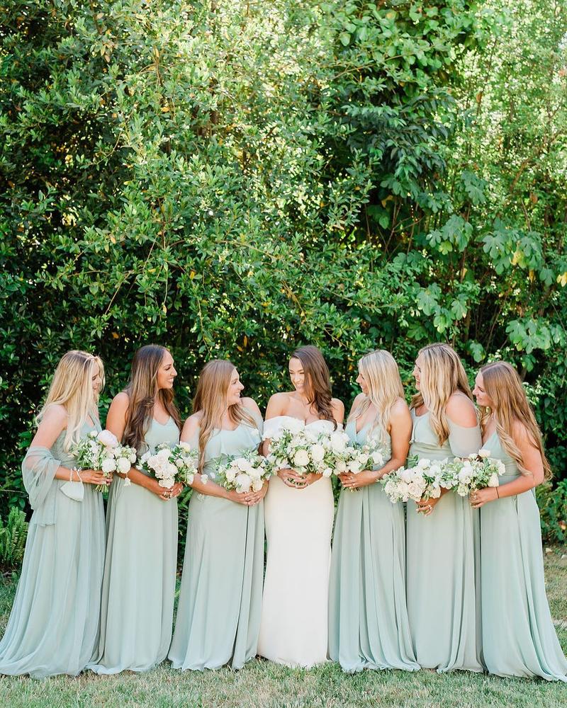 The Elegance of Sage Green Bridesmaid Dresses with Sleeves – NZ Bridal