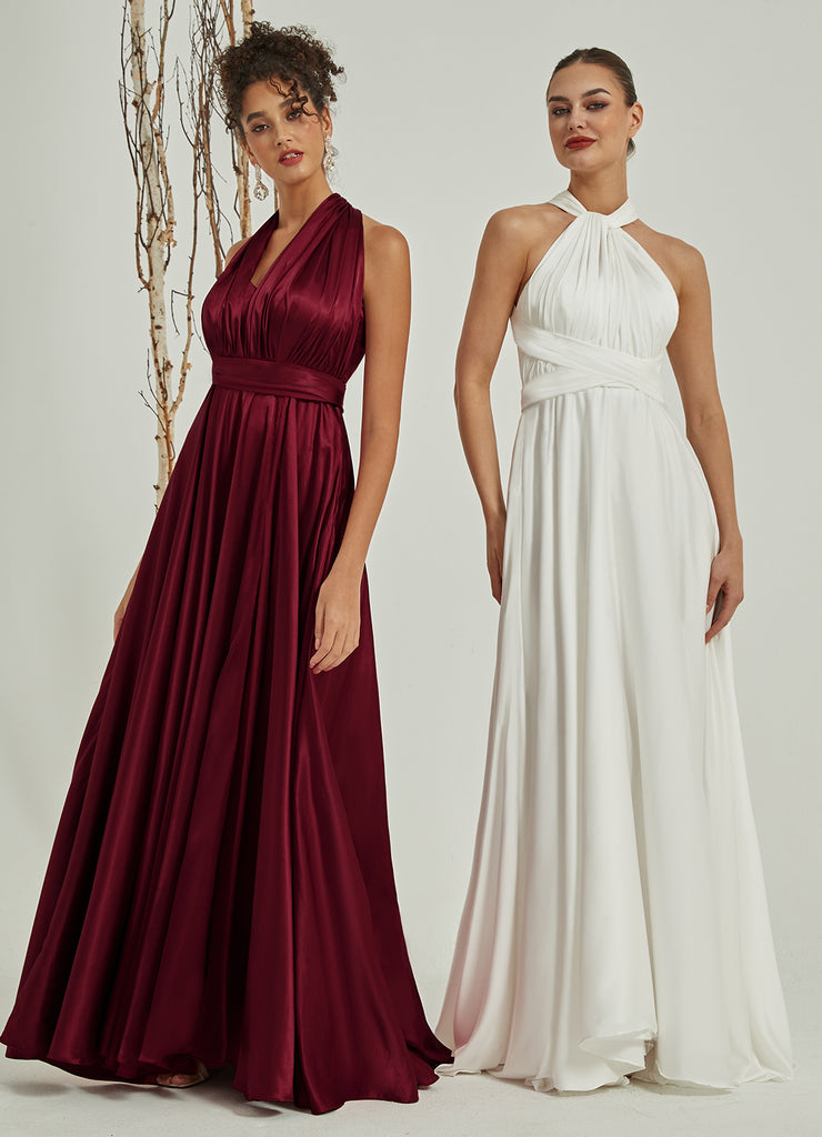 Satin Convertible Bridesmaid Dresses