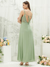 Silky Chiffon MULTI WAY Open V-Back Lace Applique Bridesmaid Dress Aria