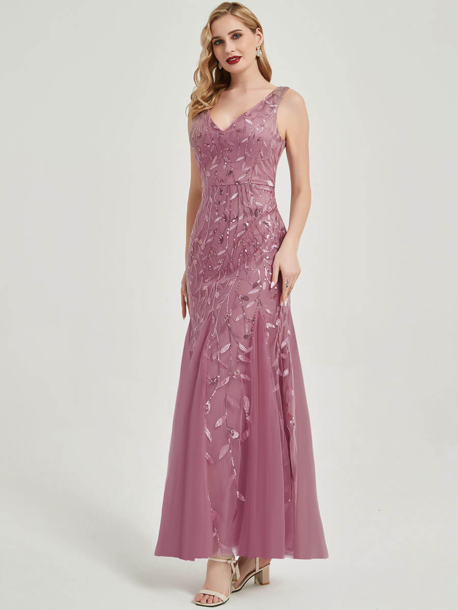 Dusty rose sequin best sale dress