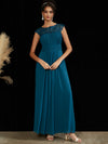 Ryan Lace Open Back Elegant Floor Length Evening Dress 