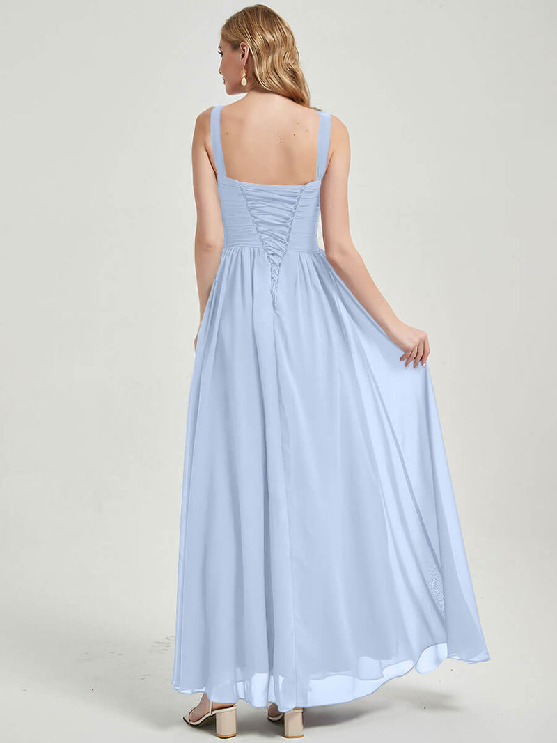 Cornflower Blue Strapless Maternity Bridesmaid Dress   Leela
