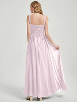 Pale Rose Sleeveless Bridesmaid Dress-Flori