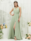 Sage Green Chiffon Wrap Bridesmaid Dress Evalleen for Women from NZ Bridal
