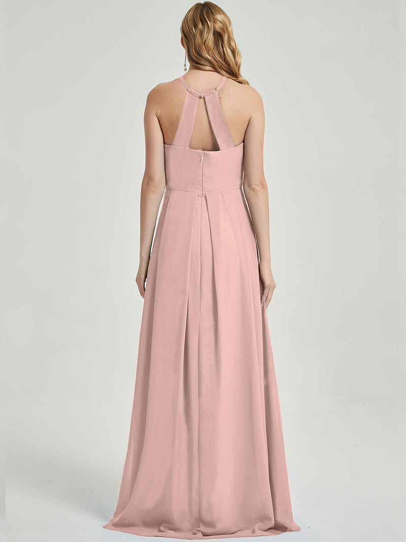 Dusty Pink Chiffon Bridesmaid Dress Sarah