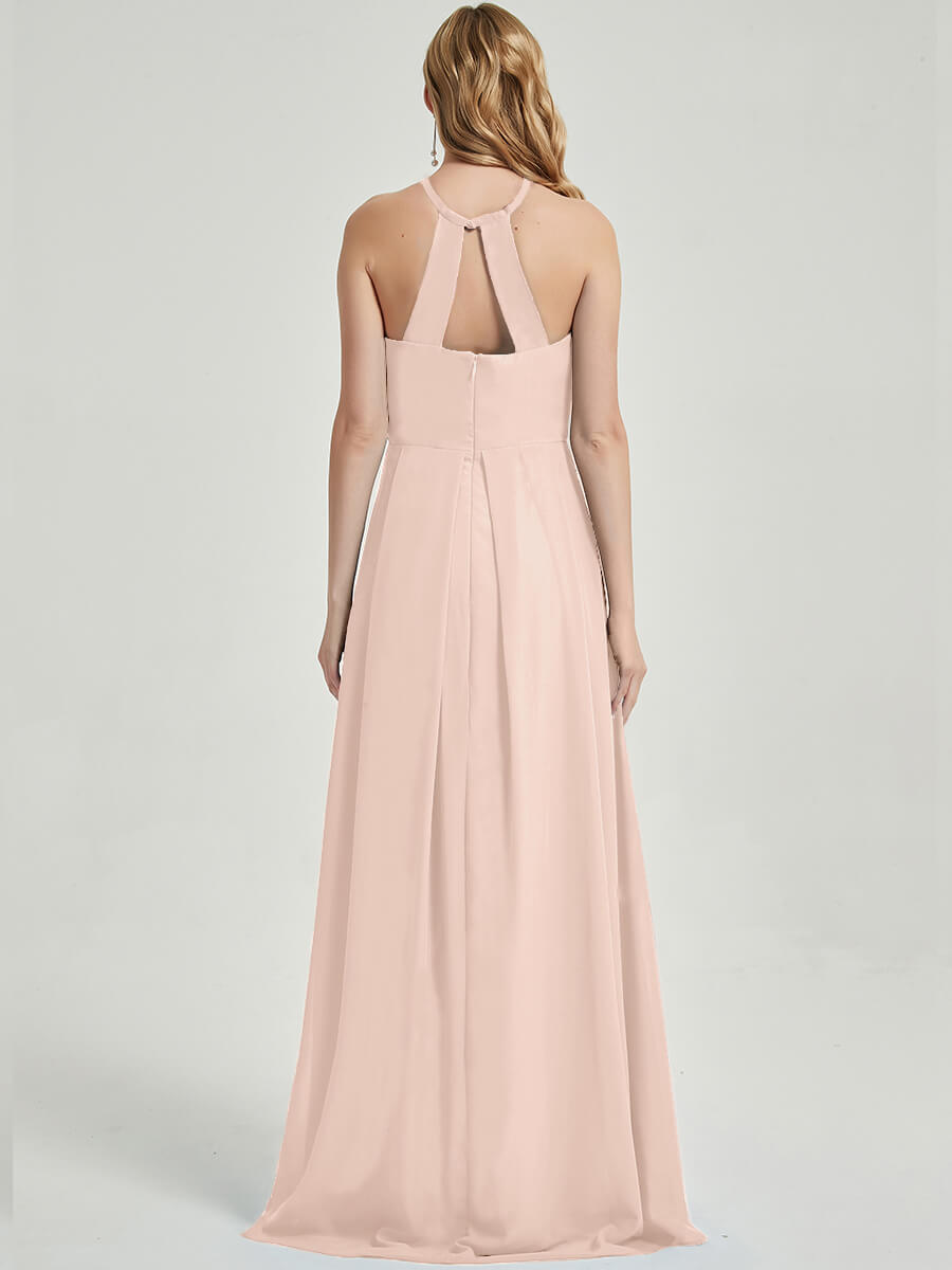 Pearl Pink Chiffon Bridesmaid Dress Sarah