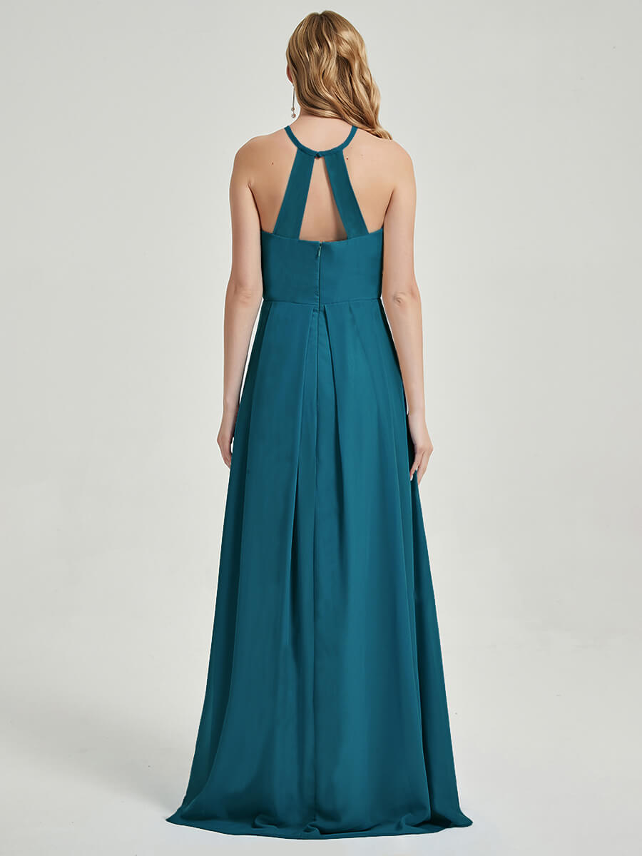 Teal Chiffon Bridesmaid Dress Sarah