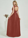 Cinnamon Rose Chiffon Bridesmaid Dress Raanana