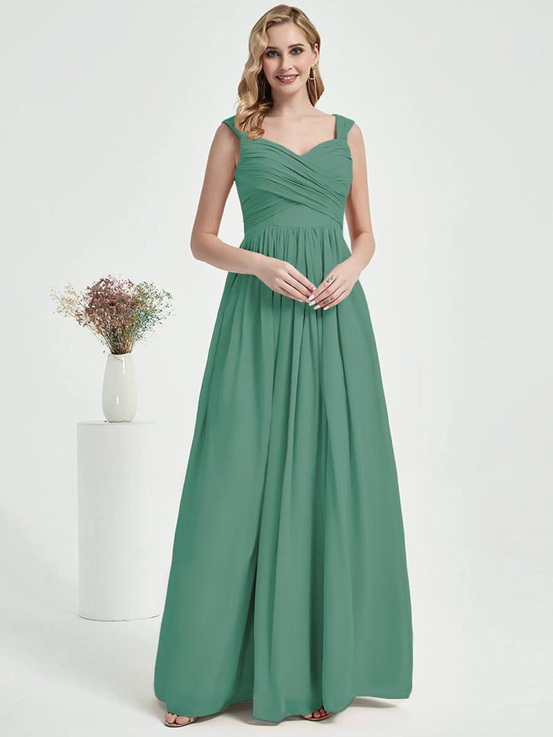 Eucalyptus Chiffon Bridesmaid Dress Raanana