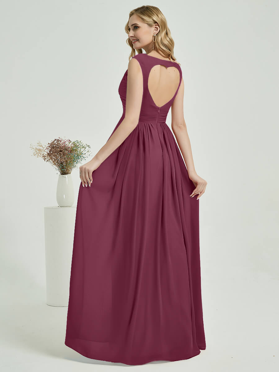 Mulberry Chiffon Bridesmaid Dress Raanana