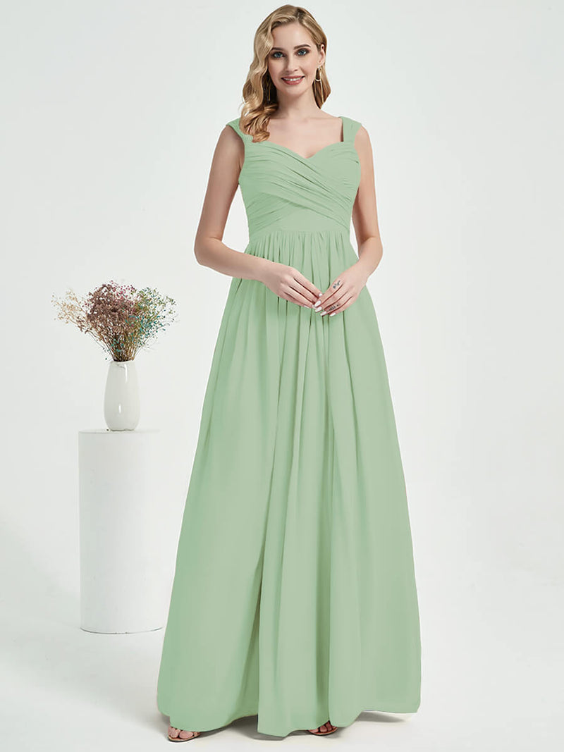 Sage Green Chiffon Bridesmaid Dress Raanana