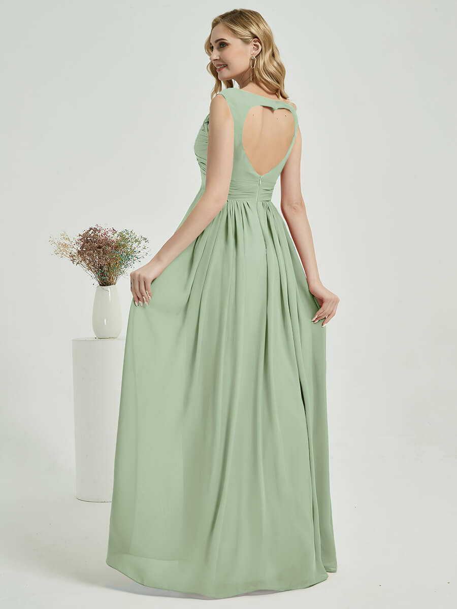 Sage Green Chiffon Bridesmaid Dress Raanana