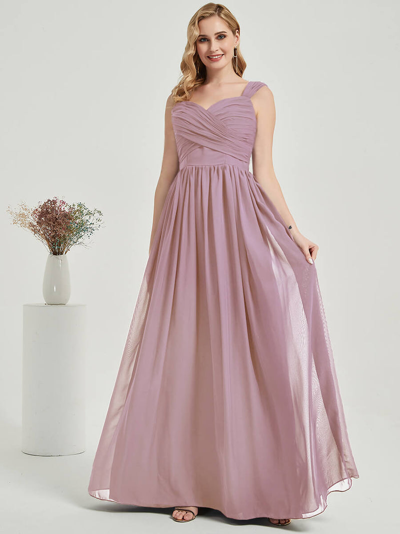 Vintage Mauve Chiffon Bridesmaid Dress Raanana