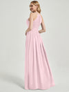 Blush Chiffon Bridesmaid Dress Belinda