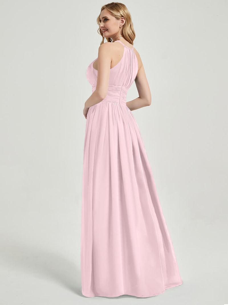 Blush Chiffon Bridesmaid Dress Belinda