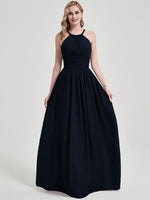 Dark Navy Chiffon Bridesmaid Dress Belinda