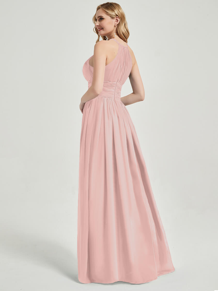 Dusty Pink Chiffon Bridesmaid Dress Belinda