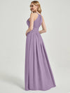 Dusty Purple Chiffon Bridesmaid Dress Belinda