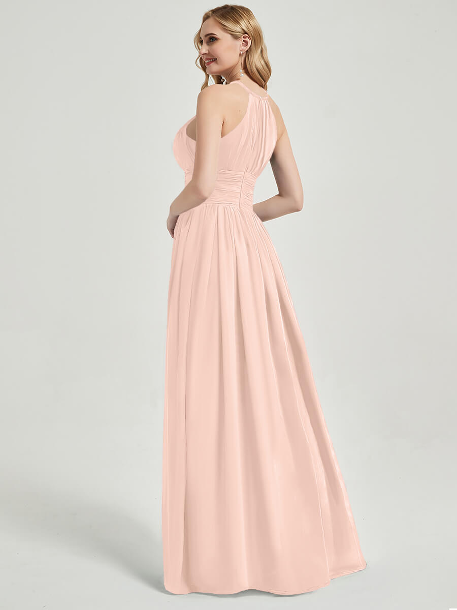 Pearl Pink Chiffon Bridesmaid Dress Belinda