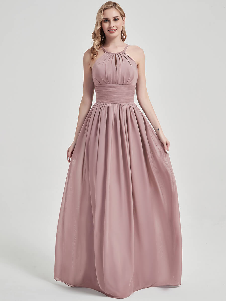 Vintage Mauve Chiffon Bridesmaid Dress Belinda